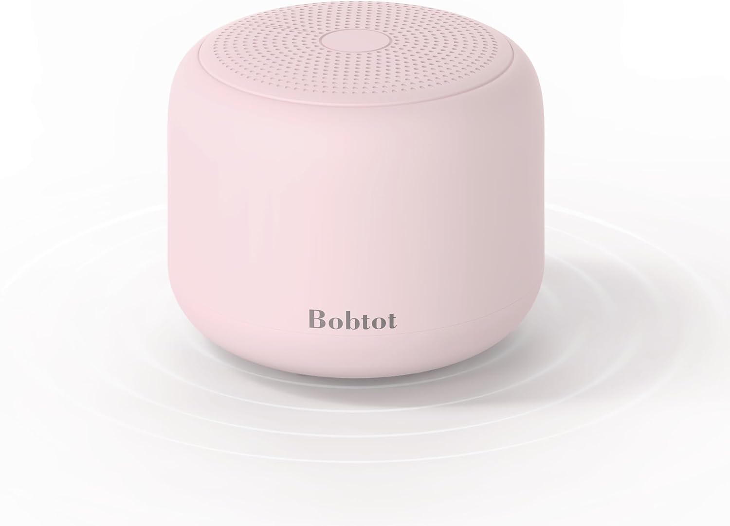 Bobtot Portable Bluetooth Speakers with Strap Easy to Carry, Wireless IPX5 Waterproof Mini Speaker with Loud Stereo Sound, 20 Hours Playtime, Rechargeable Battery, Built-in Microphone (Pink)