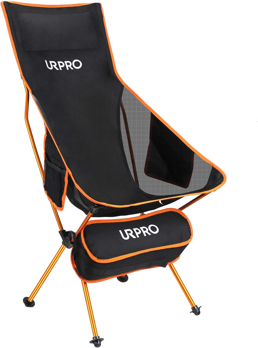URPRO Upgraded Outdoor Camping Chair Portable Lightweight Folding Camp Chair Headrest & Pocket High Back for Outdoor Backpacking Hiking Travel Picnic Fishing Hiking Beach alternate view
